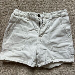 Target White Jean Shorts Mid-Length